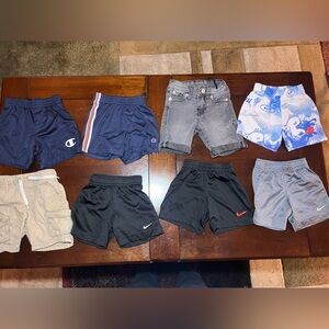 Nike Kids Black and Gray Shorts
